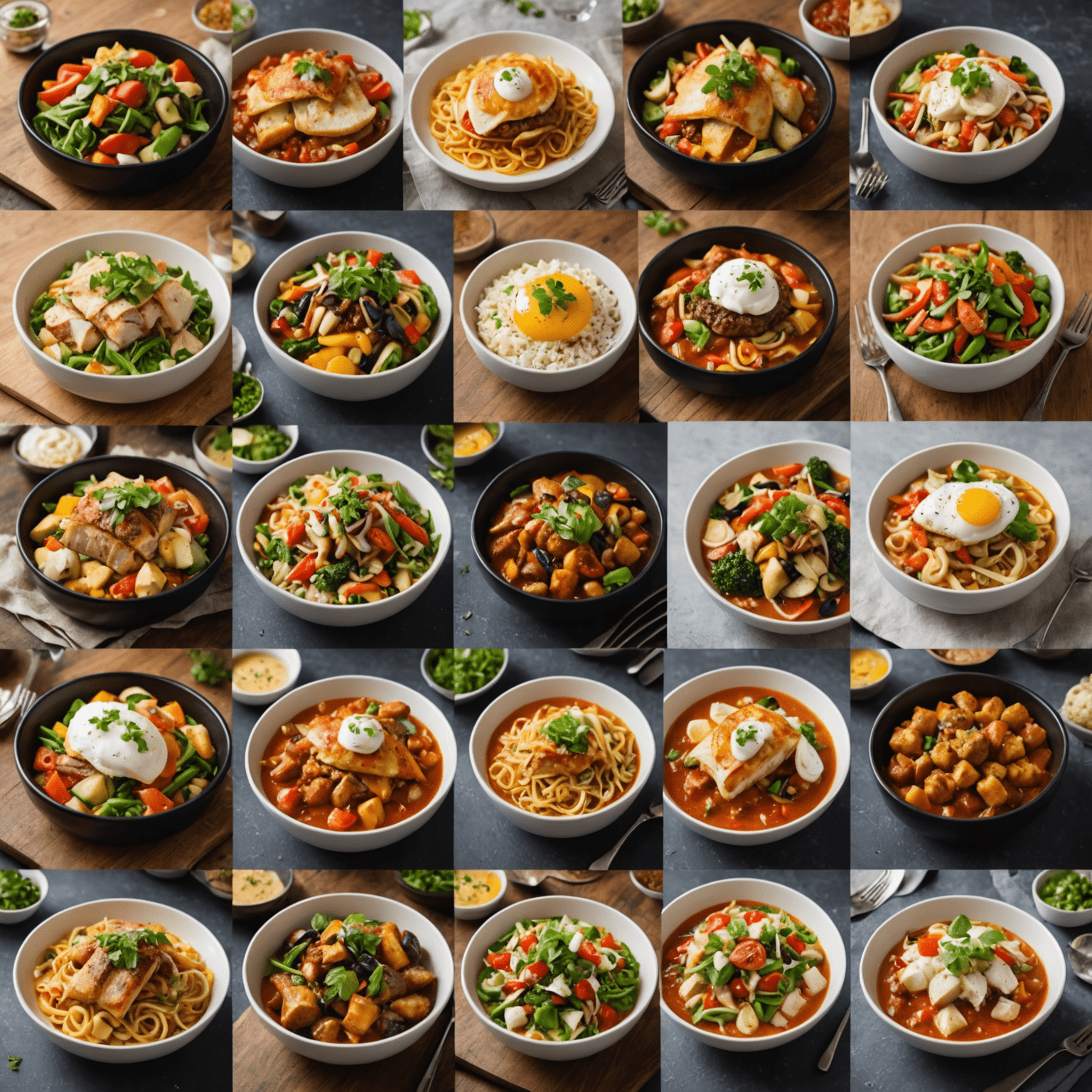 Collage of various food dishes being delivered, showcasing the diversity of cuisine options now available in new delivery areas
